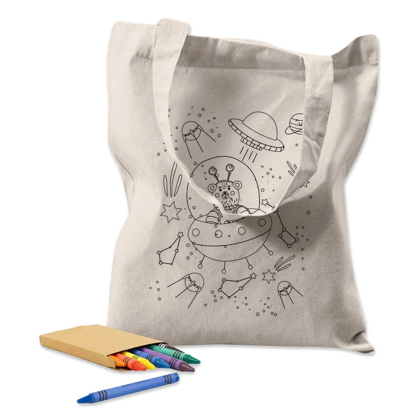 Colouring Calico Bag No Gusset - PrintaPromo
