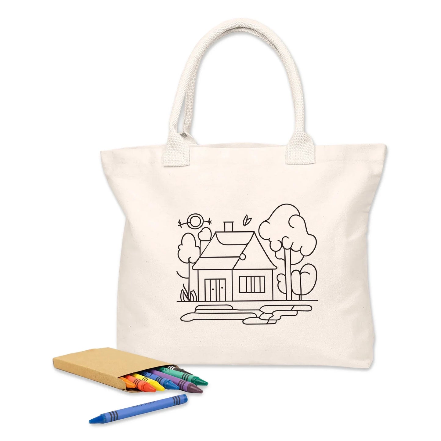 Colouring Calico Shopper No Gusset - PrintaPromo