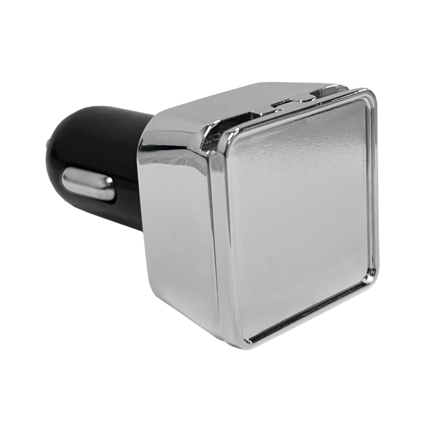 Dual Square Metal Car Charger - PrintaPromo