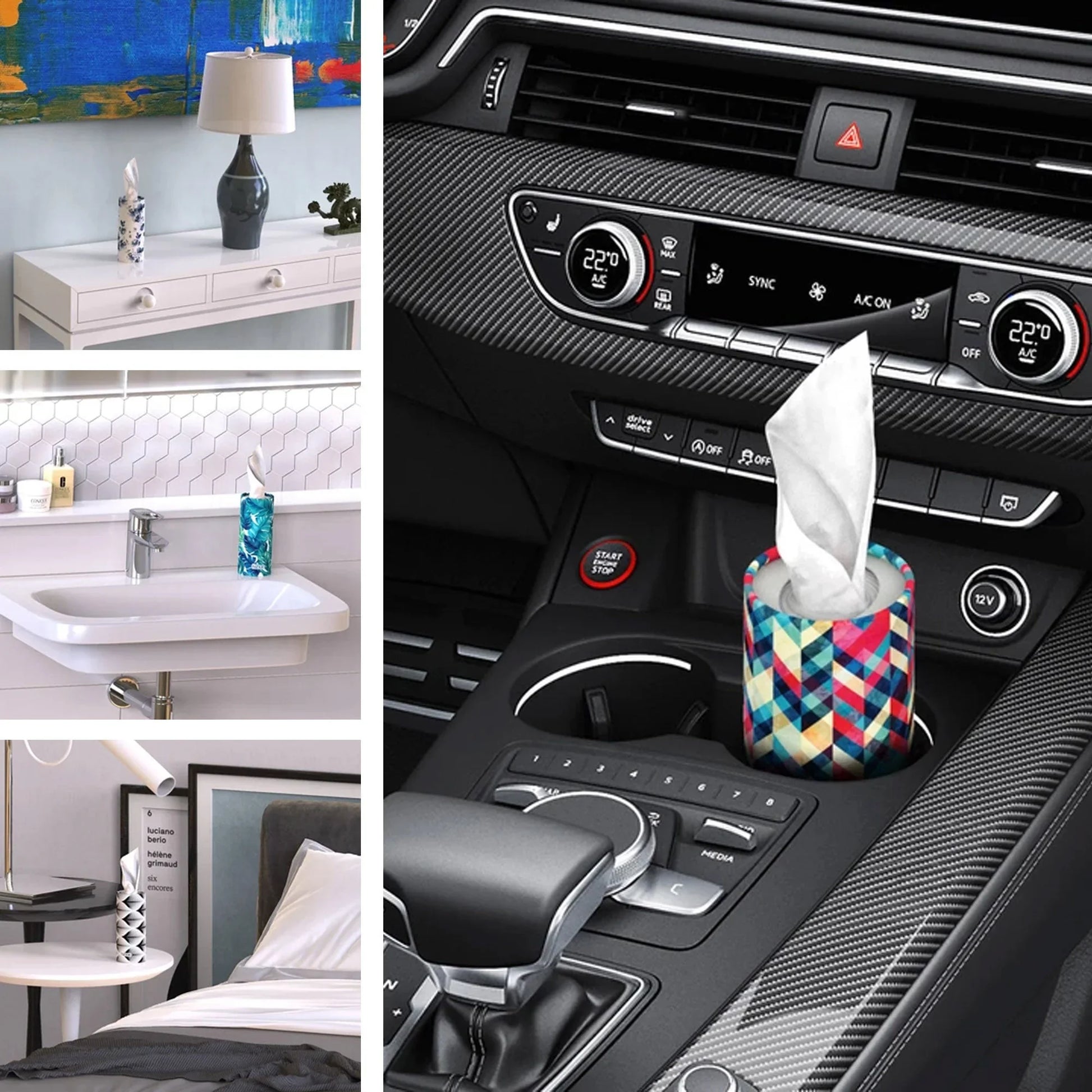 Car Bucket Dry Tissue - PrintaPromo