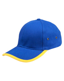 Heavy Brushed Cotton Structured Cap With Peak & Back Trim CH17 - PrintaPromo