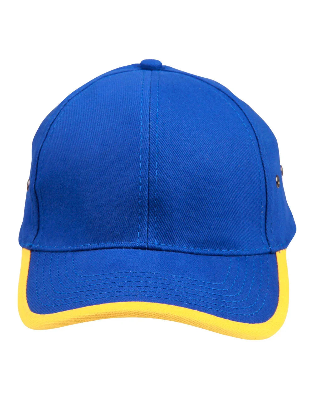 Heavy Brushed Cotton Structured Cap With Peak & Back Trim CH17 - PrintaPromo