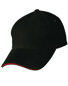 Heavy Brushed Cotton Structured Cap with Sandwich Peak CH18 - PrintaPromo