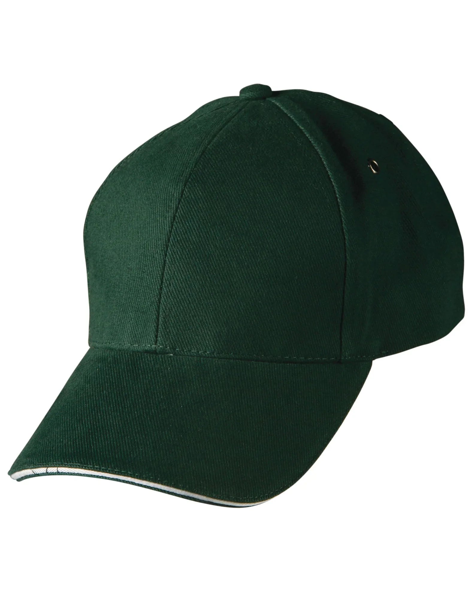 Heavy Brushed Cotton Structured Cap with Sandwich Peak CH18 - PrintaPromo