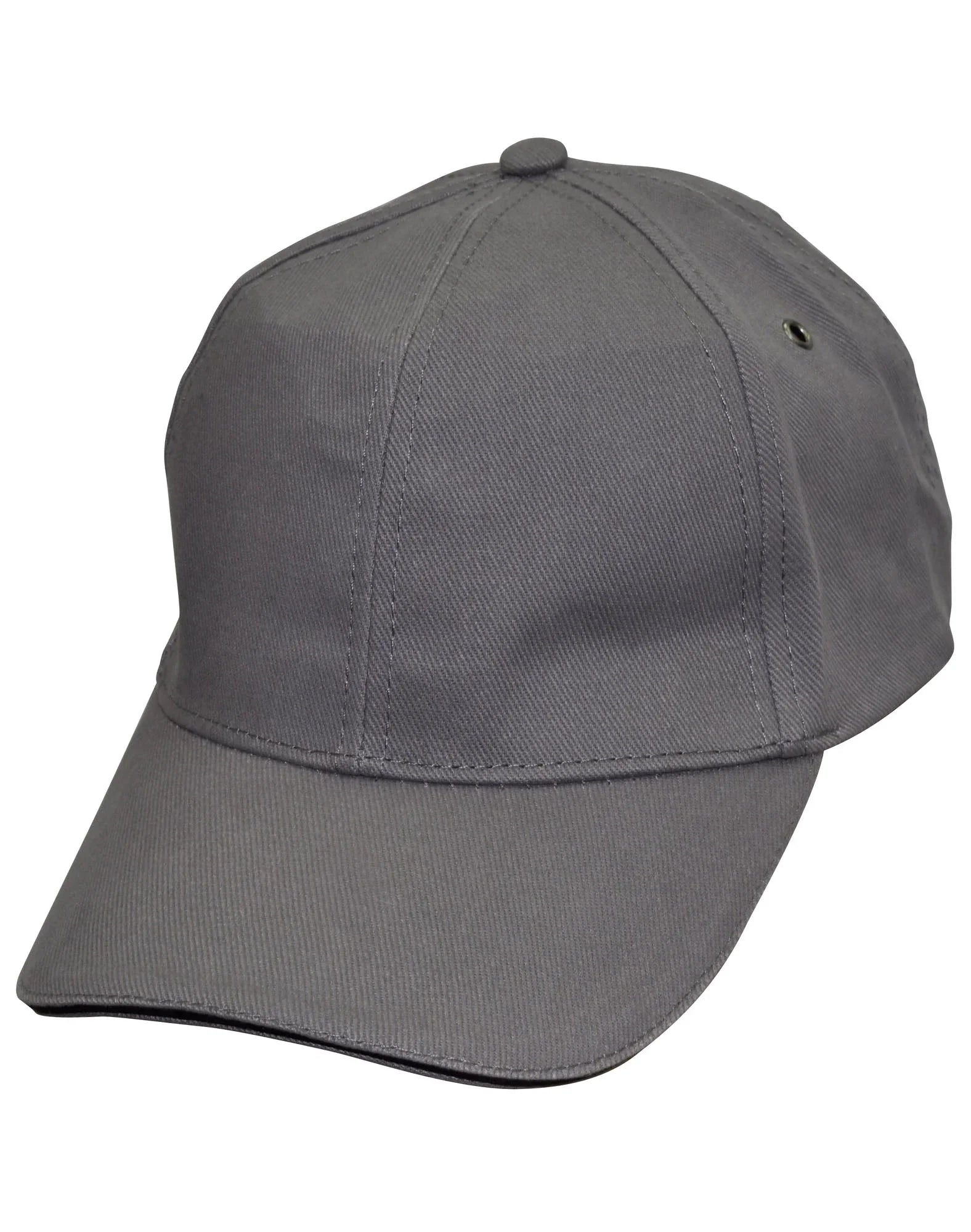 Heavy Brushed Cotton Structured Cap with Sandwich Peak CH18 - PrintaPromo