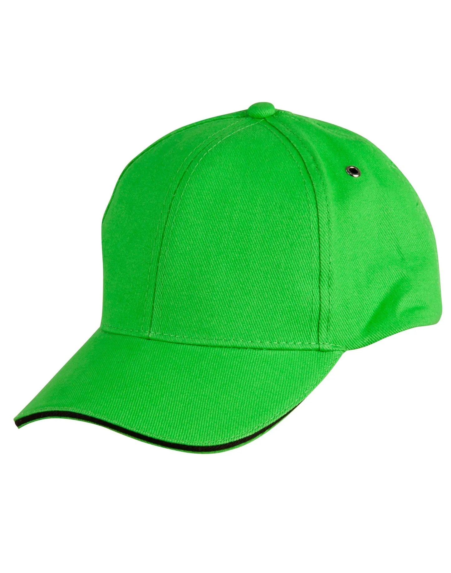 Heavy Brushed Cotton Structured Cap with Sandwich Peak CH18 - PrintaPromo