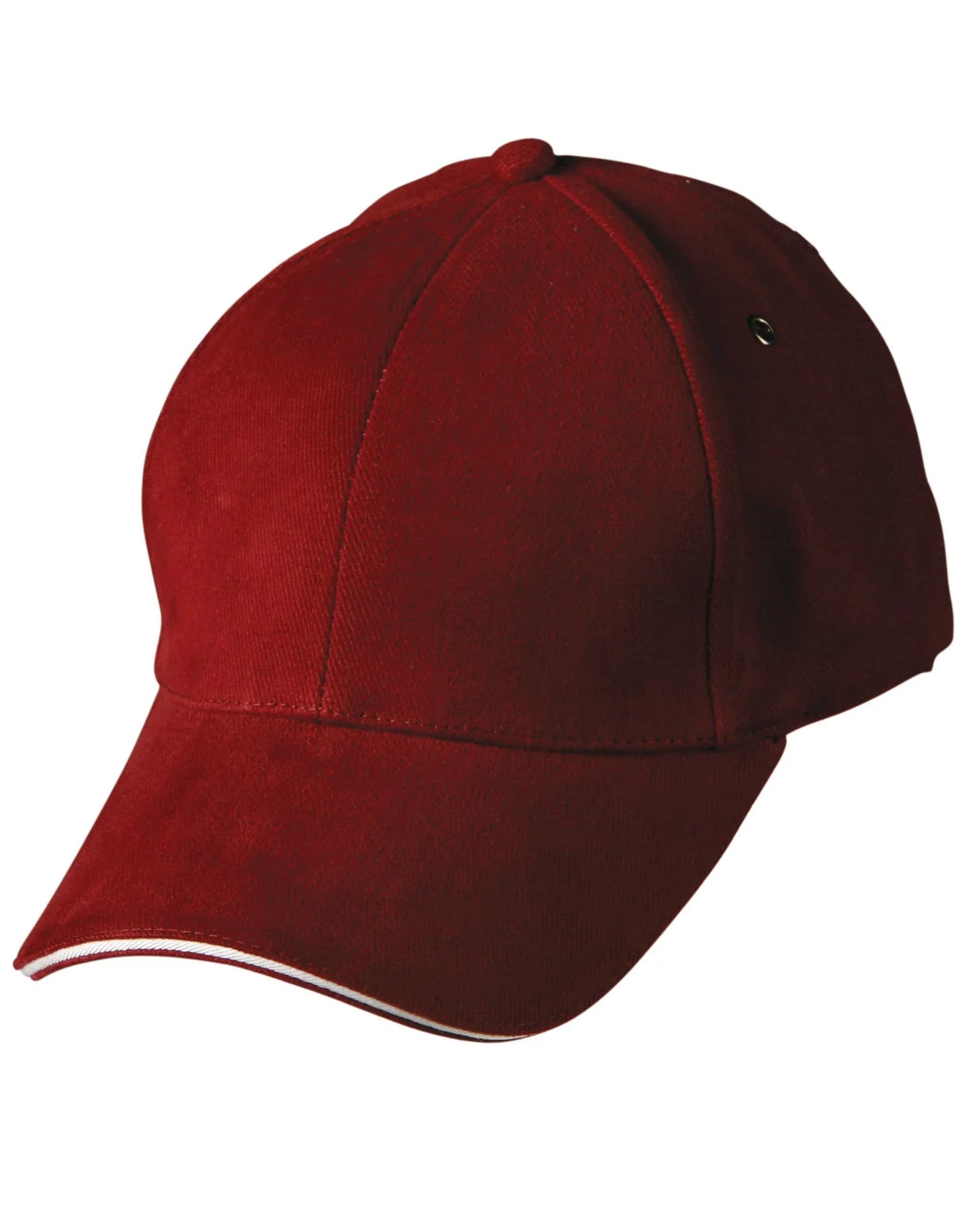 Heavy Brushed Cotton Structured Cap with Sandwich Peak CH18 - PrintaPromo