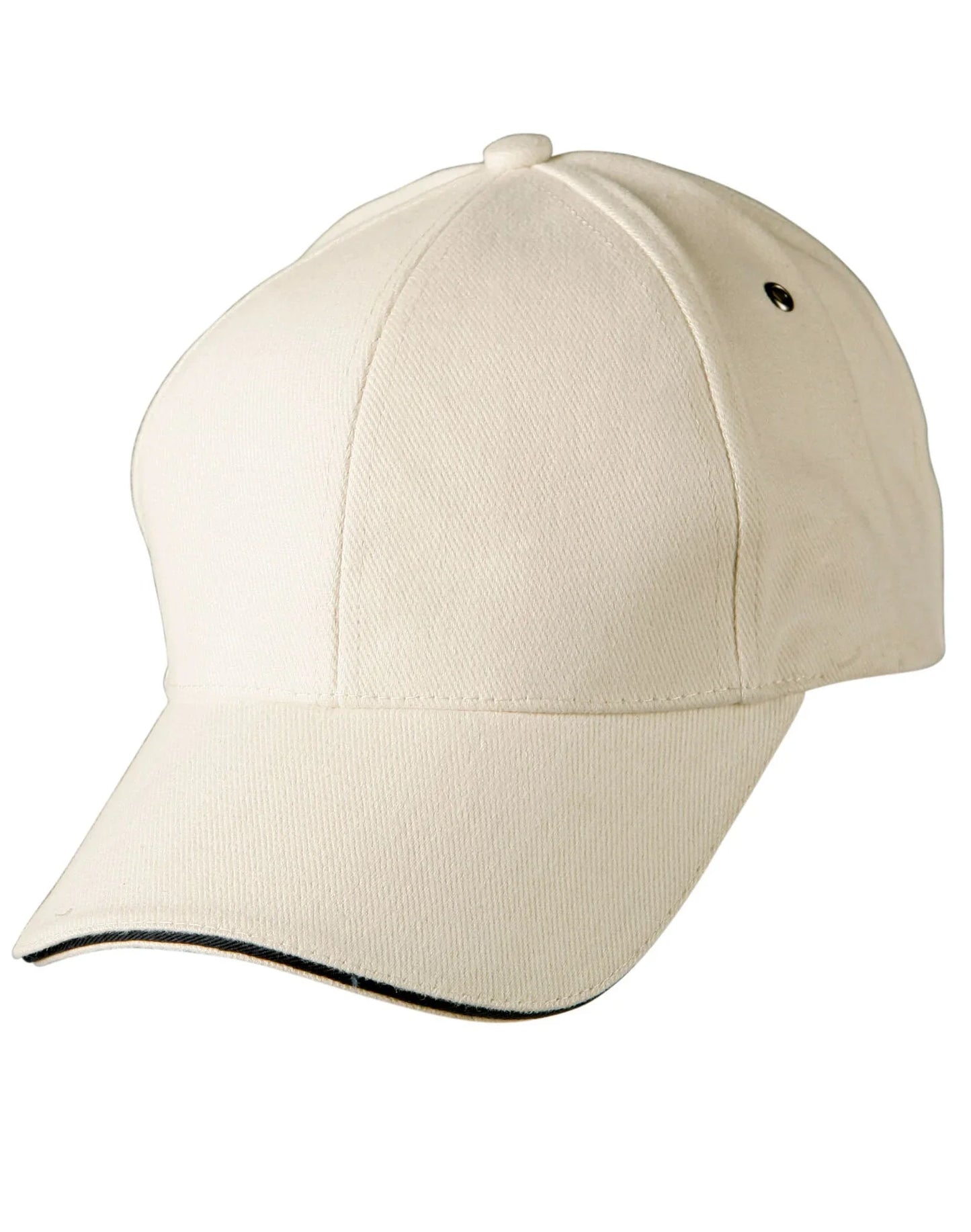 Heavy Brushed Cotton Structured Cap with Sandwich Peak CH18 - PrintaPromo