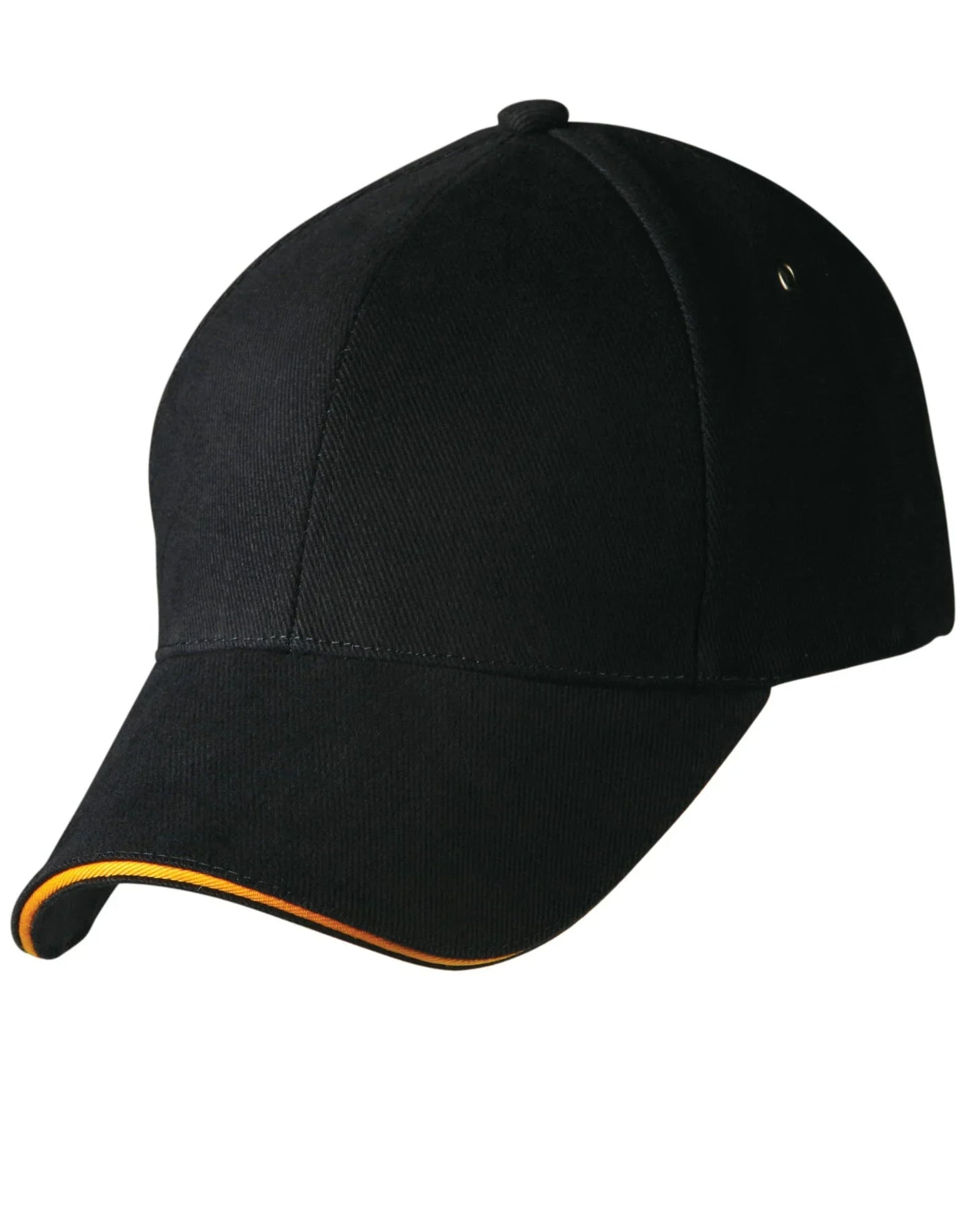 Heavy Brushed Cotton Structured Cap with Sandwich Peak CH18 - PrintaPromo