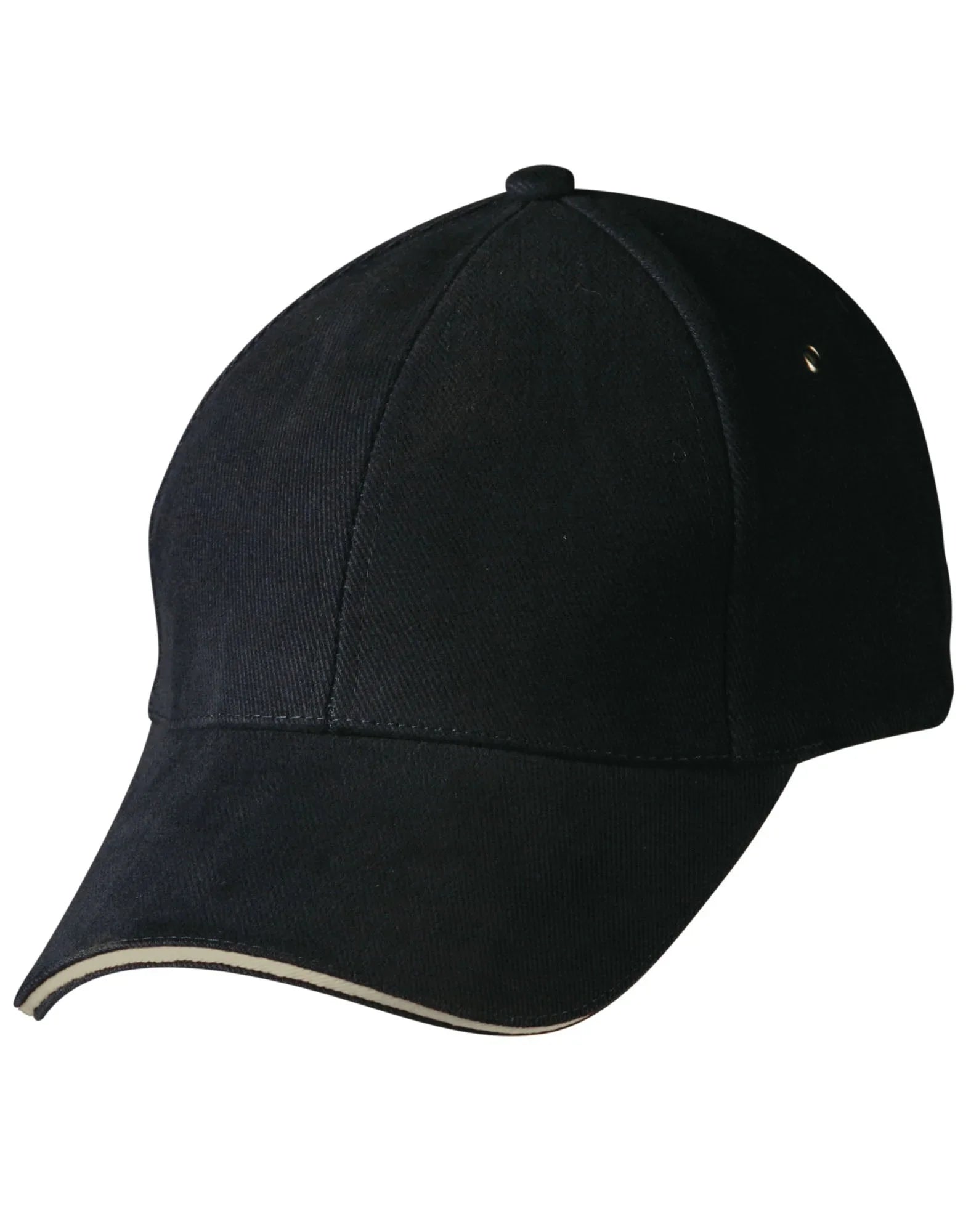 Heavy Brushed Cotton Structured Cap with Sandwich Peak CH18 - PrintaPromo