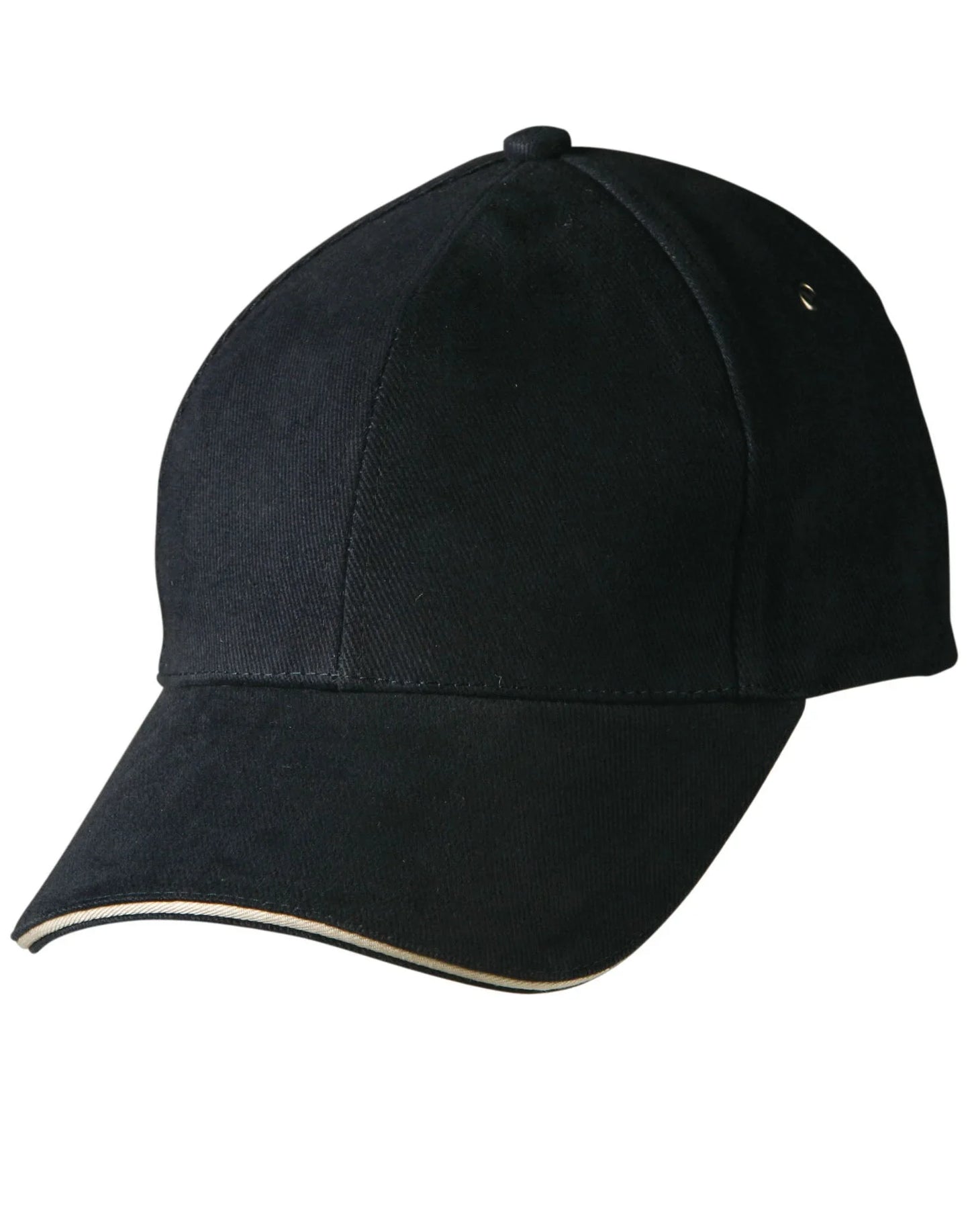 Heavy Brushed Cotton Structured Cap with Sandwich Peak CH18 - PrintaPromo