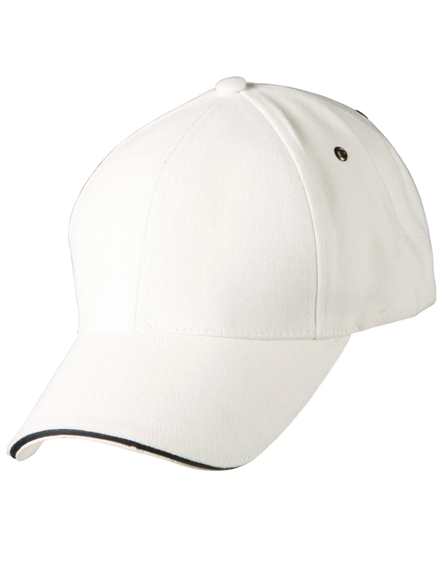 Heavy Brushed Cotton Structured Cap with Sandwich Peak CH18 - PrintaPromo