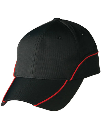 Nylon Ripstop Structured Cap With Polyester Mesh Lining And Contrast Trim. CH21 - PrintaPromo