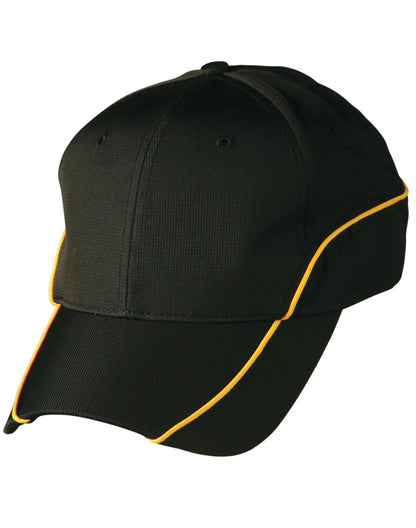 Nylon Ripstop Structured Cap With Polyester Mesh Lining And Contrast Trim. CH21 - PrintaPromo