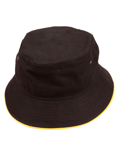 Heavy brushed Cottoncontrast sandwich bucket hat CH31 - PrintaPromo