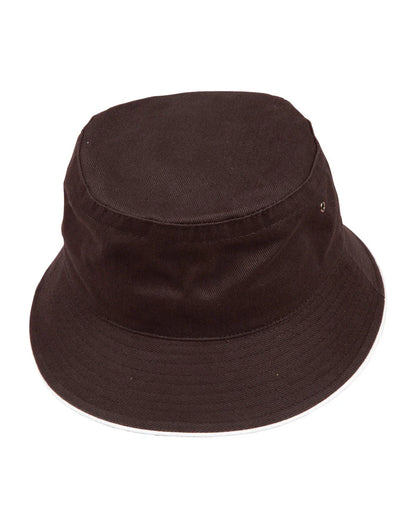 Heavy brushed Cottoncontrast sandwich bucket hat CH31 - PrintaPromo