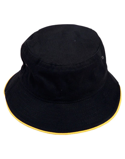 Heavy brushed Cottoncontrast sandwich bucket hat CH31 - PrintaPromo