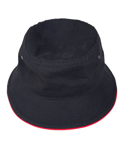 Heavy brushed Cottoncontrast sandwich bucket hat CH31 - PrintaPromo