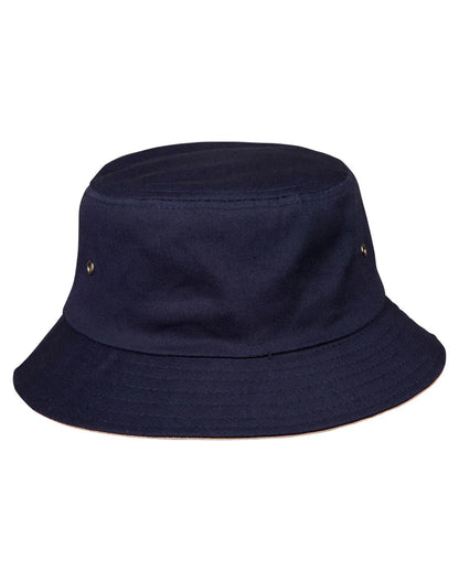 Enzyme Washed With Contrasting Underbrim Bucket Hat CH32A - PrintaPromo