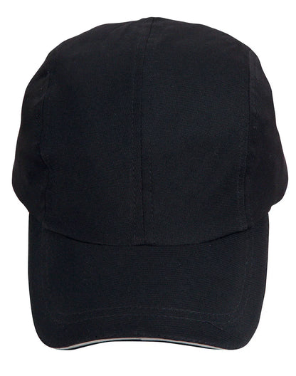 Lucky Bamboo Charcoal Cap with Reflective Sandwich and Back Strap CH48 - PrintaPromo