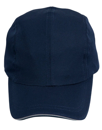 Lucky Bamboo Charcoal Cap with Reflective Sandwich and Back Strap CH48 - PrintaPromo