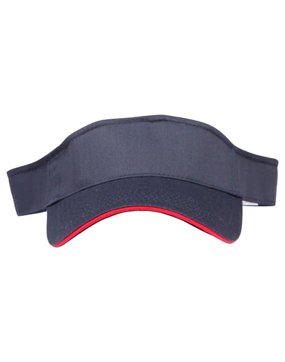 Polo Twill Visor With Or Without Sandwich, Crossover Velcro CH49 - PrintaPromo