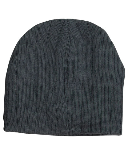 Cable Knit Beanie With Fleece Headband CH64 - PrintaPromo