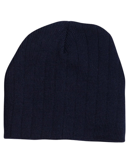 Cable Knit Beanie With Fleece Headband CH64 - PrintaPromo