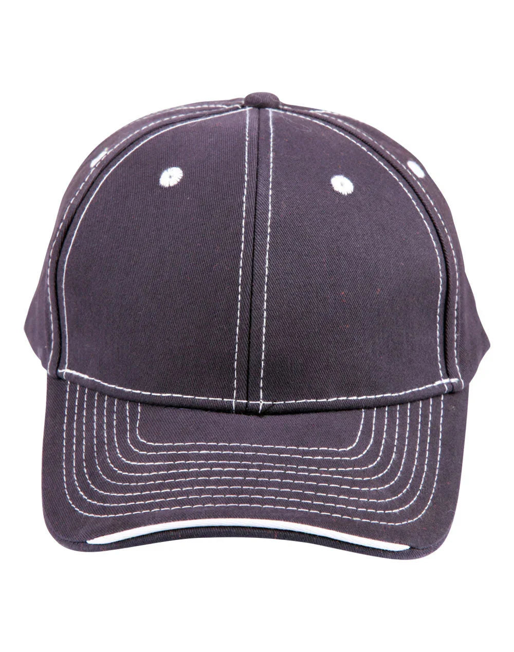 Premium Cotton Twill Contrast Trim Cap CH65 - PrintaPromo