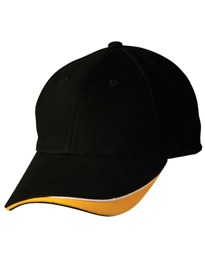 Triple Sandwich Heavy Brushed Cotton Cap CH68 - PrintaPromo