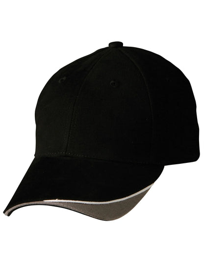 Triple Sandwich Heavy Brushed Cotton Cap CH68 - PrintaPromo