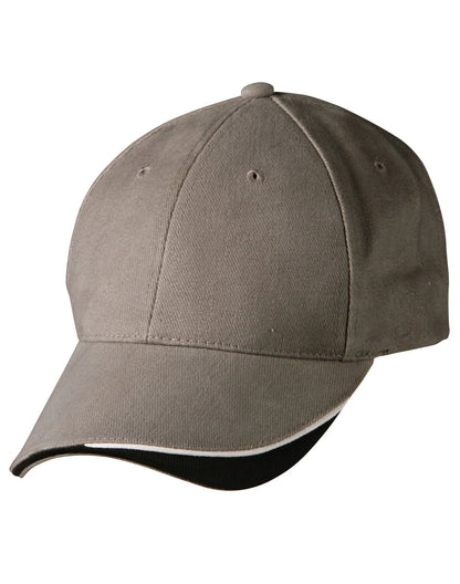 Triple Sandwich Heavy Brushed Cotton Cap CH68 - PrintaPromo