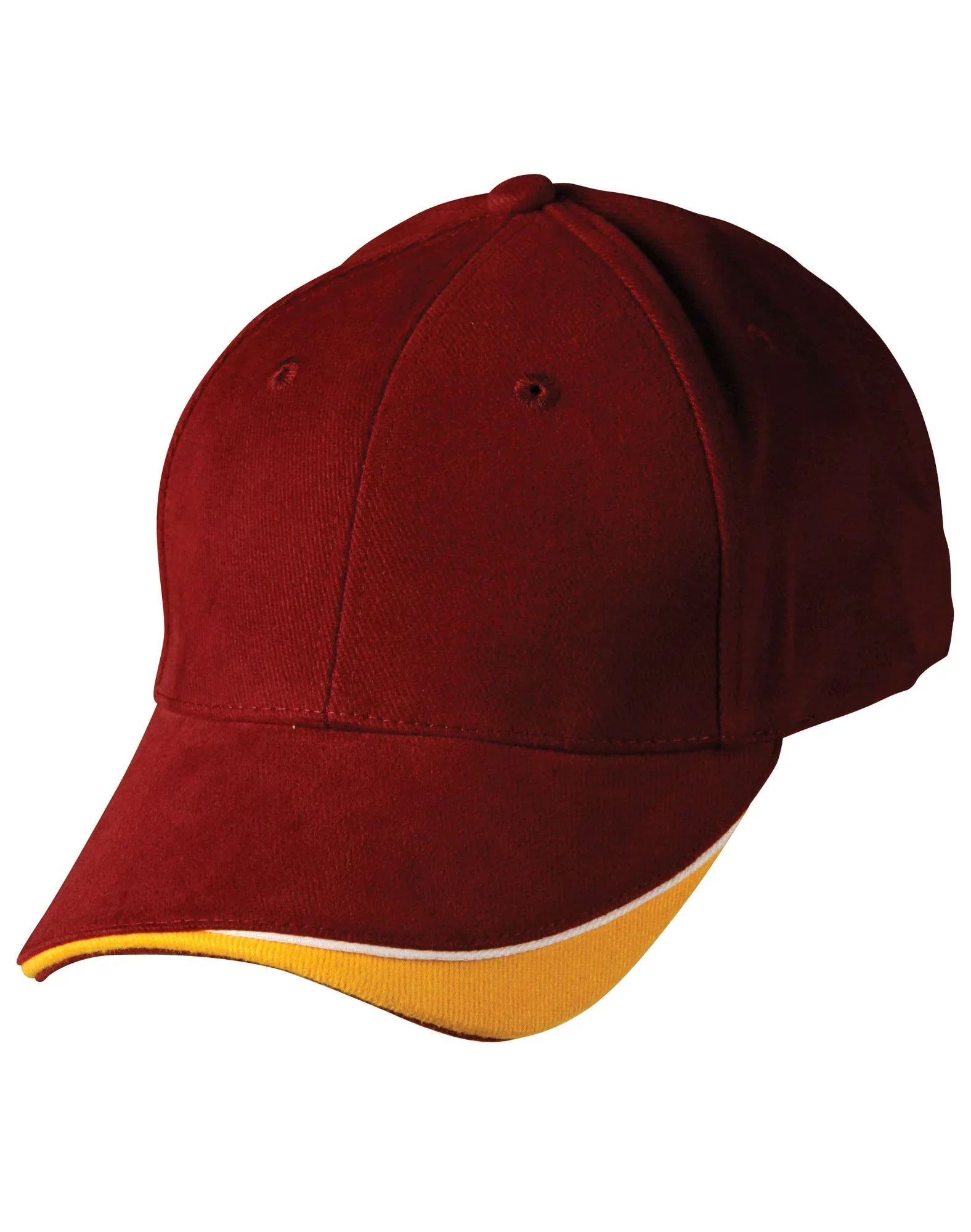Triple Sandwich Heavy Brushed Cotton Cap CH68 - PrintaPromo