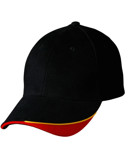 Triple Sandwich Heavy Brushed Cotton Cap CH68 - PrintaPromo