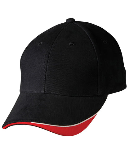Triple Sandwich Heavy Brushed Cotton Cap CH68 - PrintaPromo