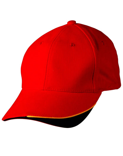 Triple Sandwich Heavy Brushed Cotton Cap CH68 - PrintaPromo