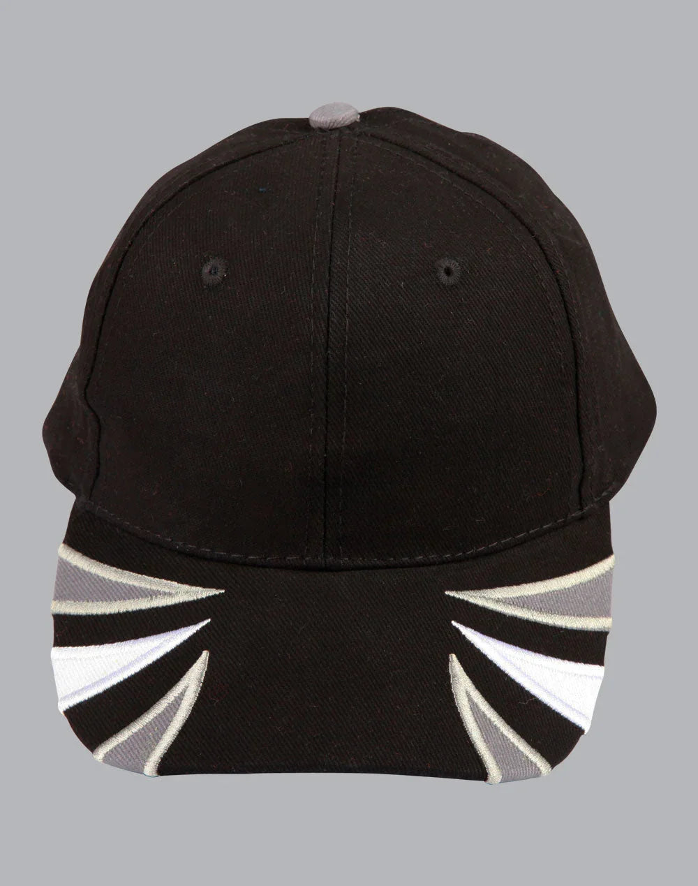 Tri-Colour Heavy Brushed Cotton Contrast Cap CH80 - PrintaPromo