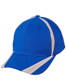 Brushed Cotton Twill Baseball Cap With “X” Contrast Stripe CH81 - PrintaPromo