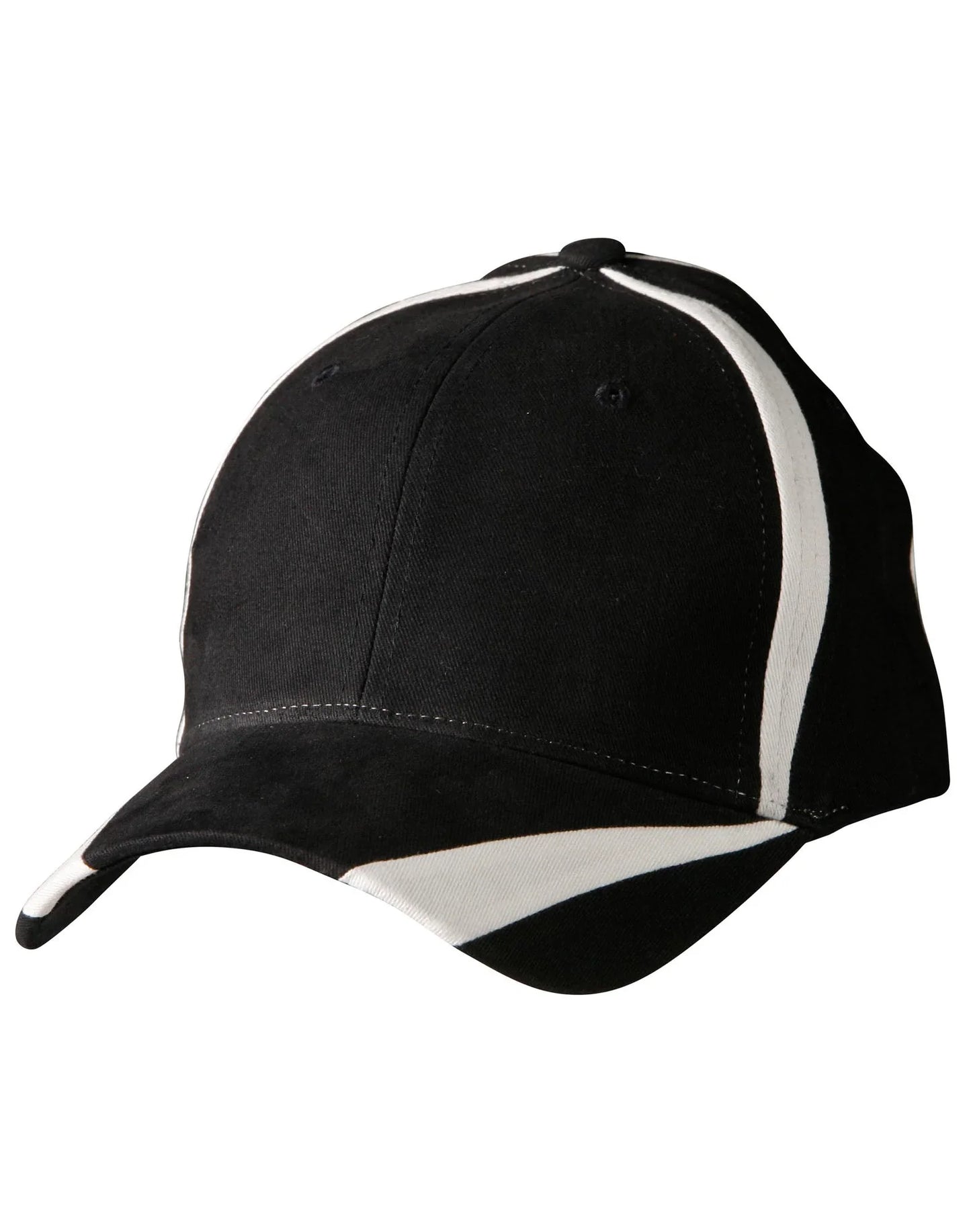 Brushed Cotton Twill Baseball Cap With “X” Contrast Stripe CH81 - PrintaPromo