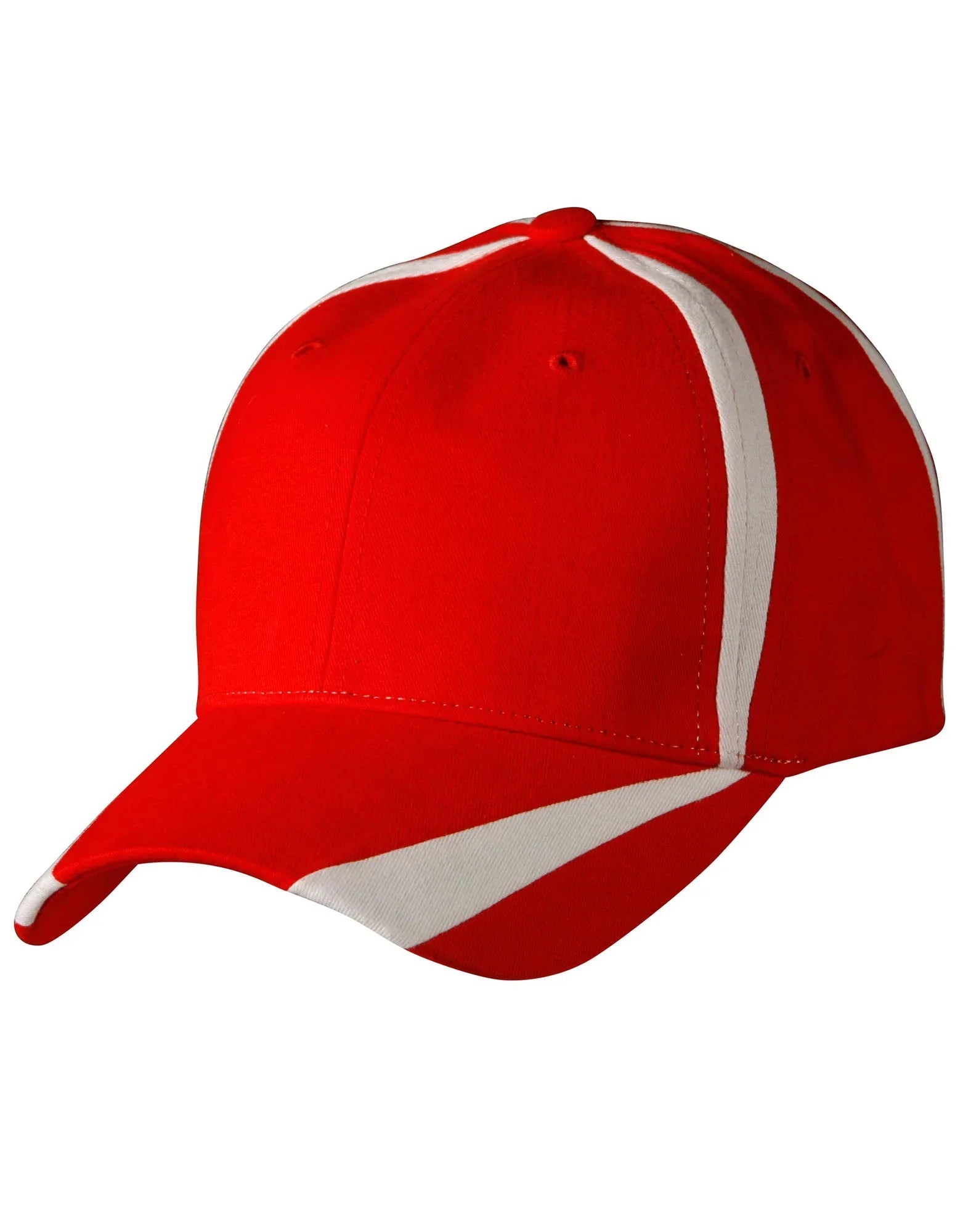 Brushed Cotton Twill Baseball Cap With “X” Contrast Stripe CH81 - PrintaPromo