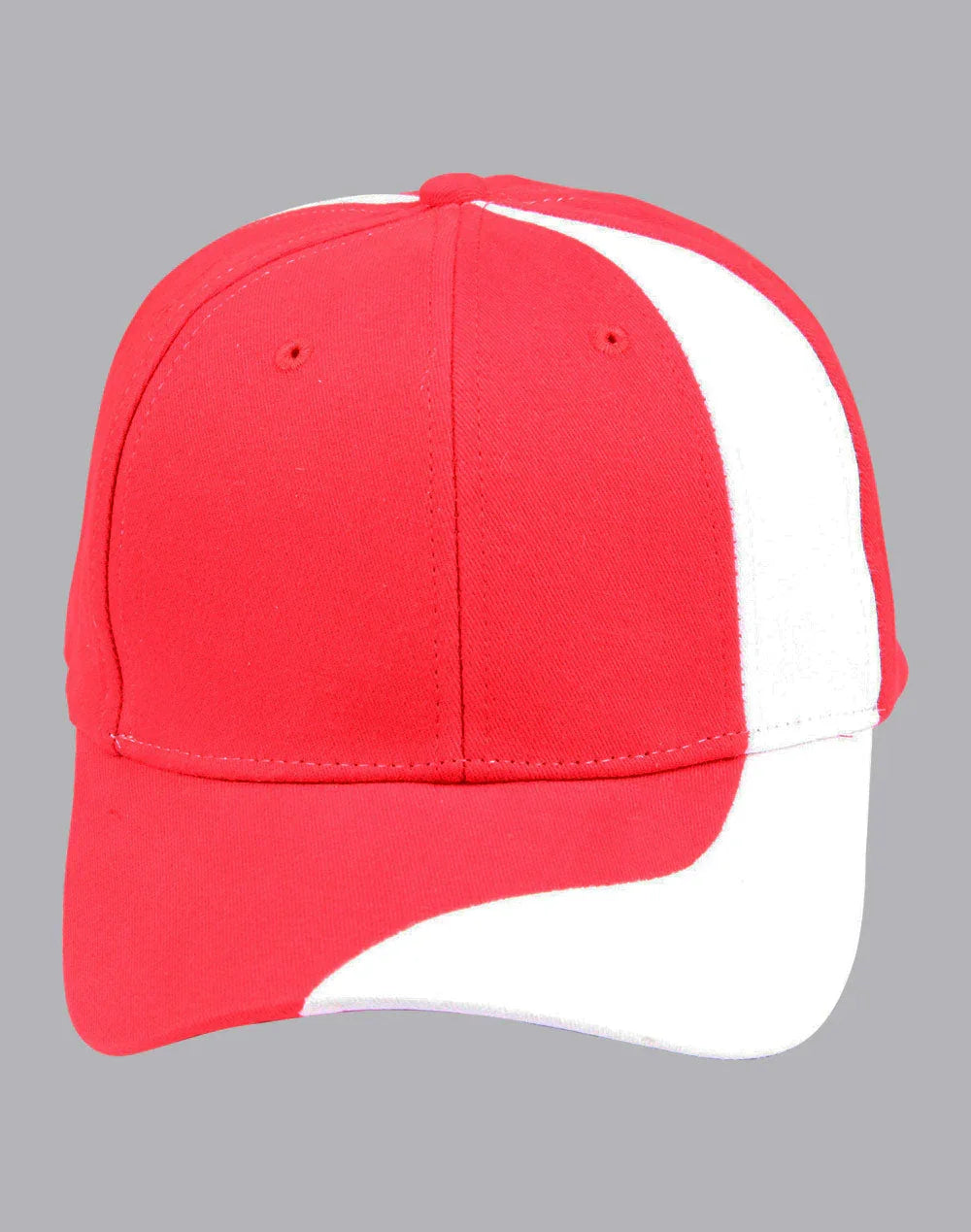 Brushed Cotton Twill Baseball Cap With Contrast Stripe Across Peak & Crown CH82 - PrintaPromo
