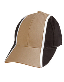 Heavy Brushed Cotton Tri-colour Baseball Cap CH83 - PrintaPromo
