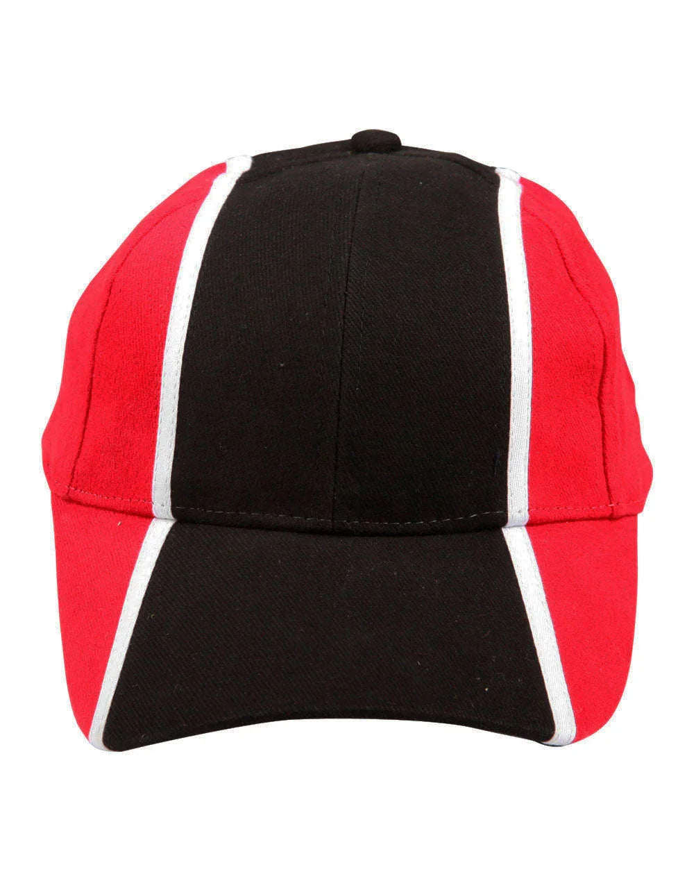 Heavy Brushed Cotton Tri-colour Baseball Cap CH83 - PrintaPromo