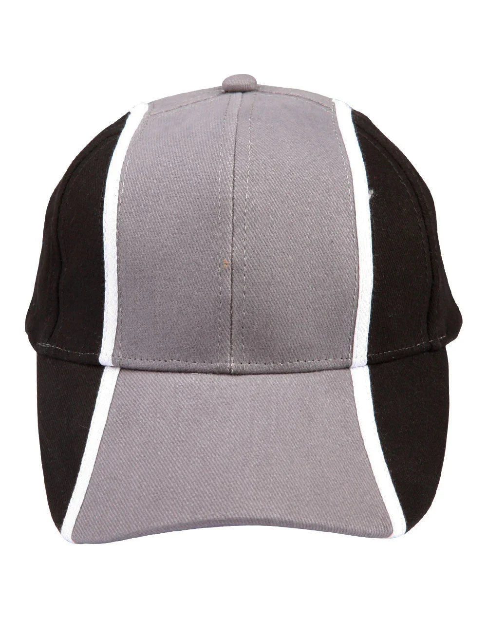 Heavy Brushed Cotton Tri-colour Baseball Cap CH83 - PrintaPromo