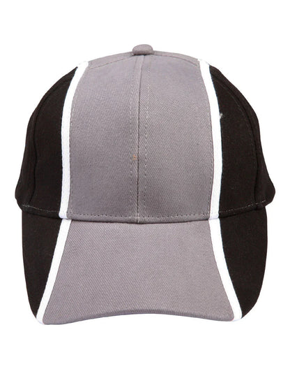 Heavy Brushed Cotton Tri-colour Baseball Cap CH83 - PrintaPromo