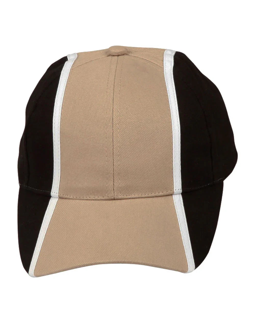 Heavy Brushed Cotton Tri-colour Baseball Cap CH83 - PrintaPromo