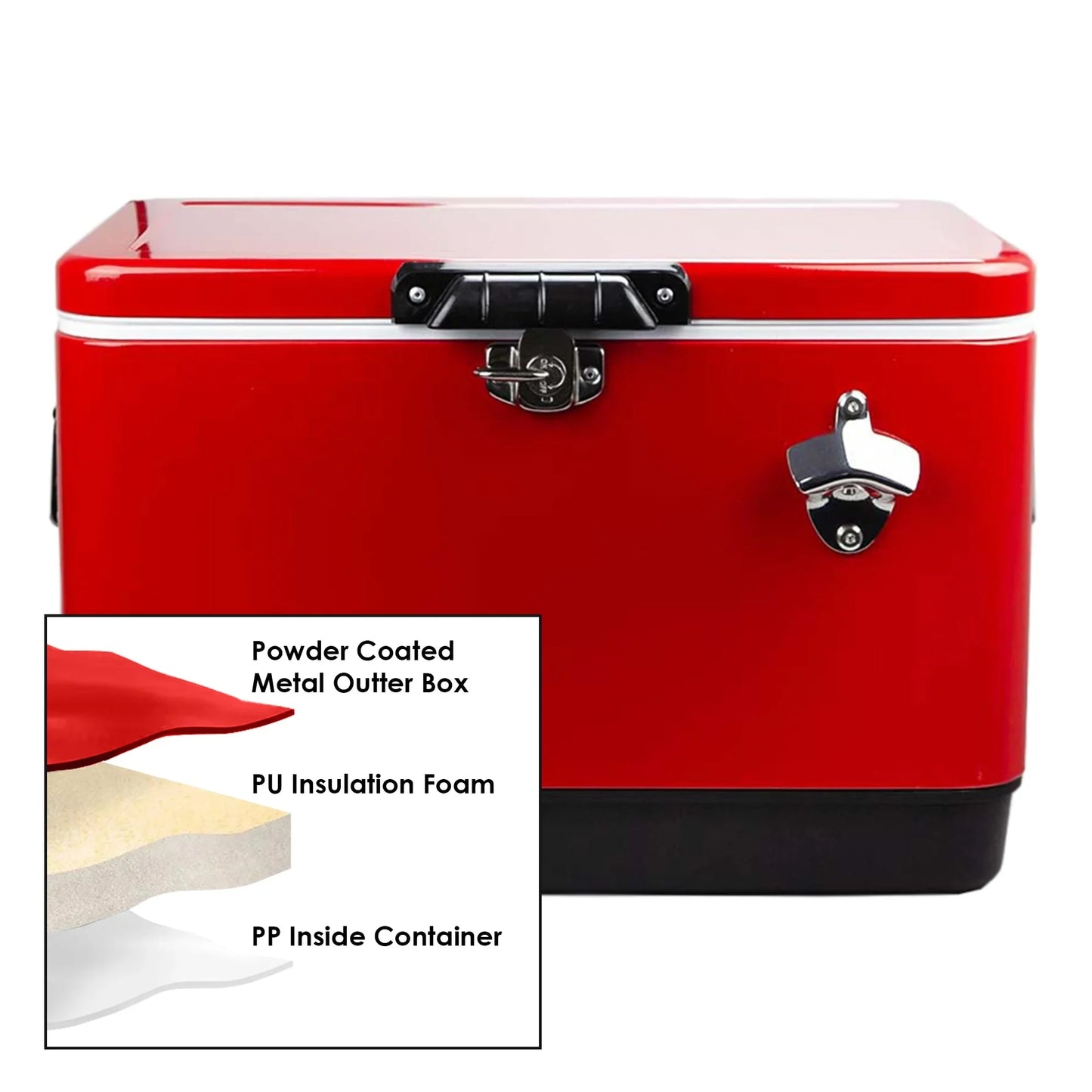 Tuscon Metal Ice Cooler Box 30L - PrintaPromo