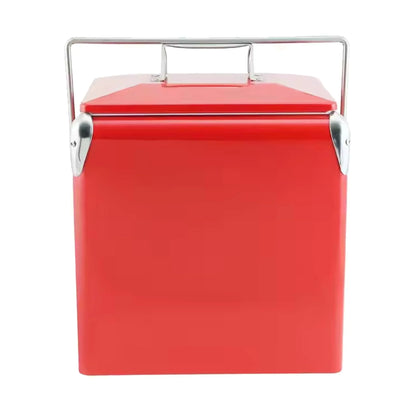 Retro Metal Ice Cooler Box 13L - PrintaPromo