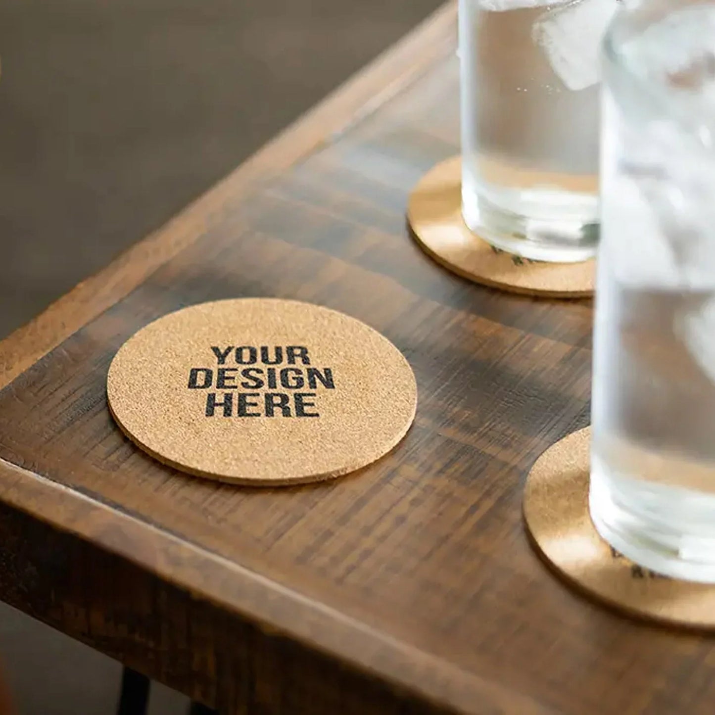 Vineyards Cork Coaster-Round - PrintaPromo
