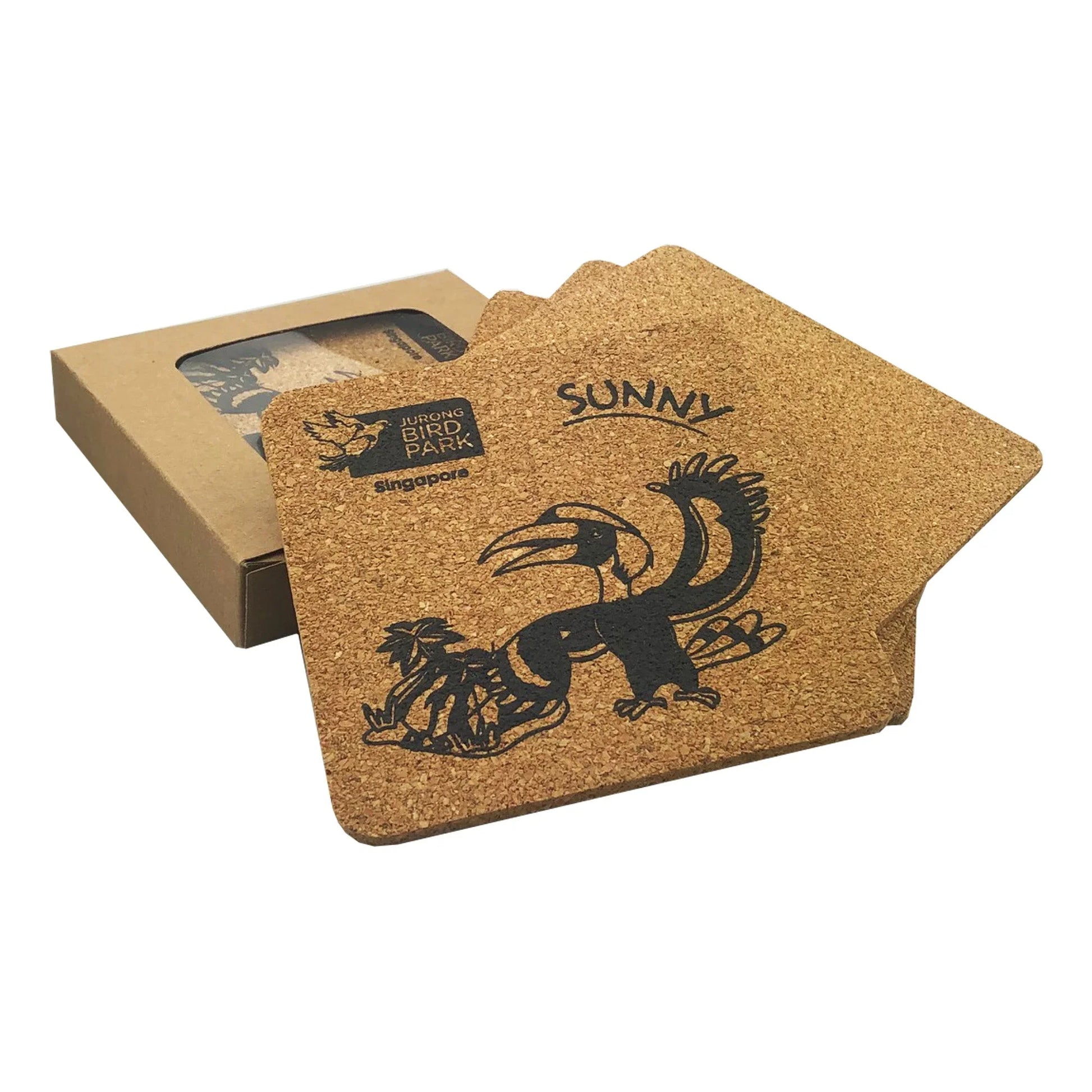 Vineyards Cork Coaster Square Set of 4 - PrintaPromo
